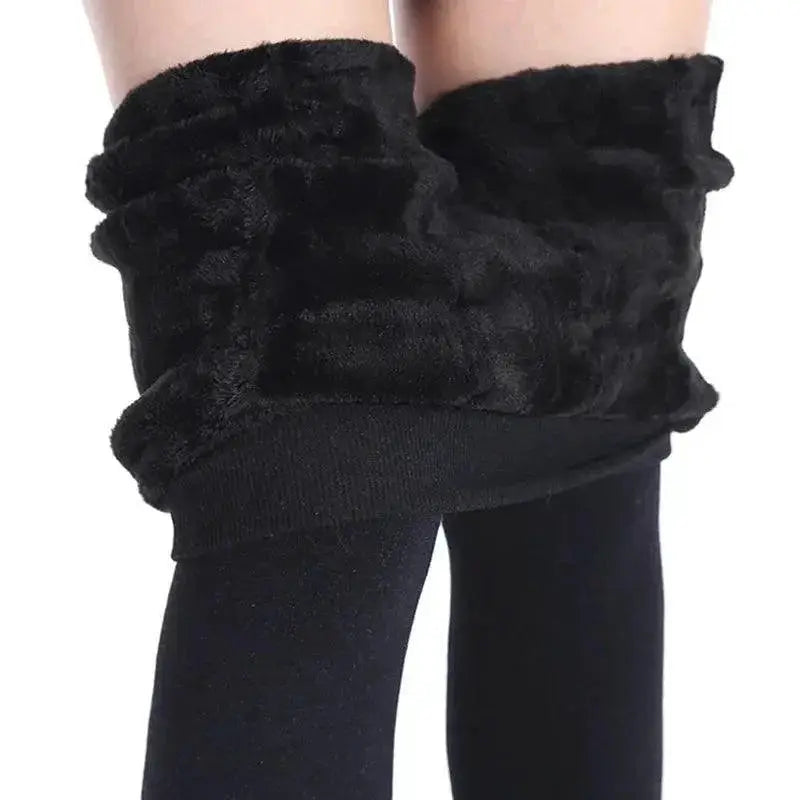 Warm Velvet Leggings High Waist For Winter Style Cozy
