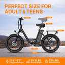 HEZZO Folding Electric Bike for Outdoor Rides