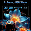 AI Smart Projector with Android OS Dolby, Decoding UHD ANSl