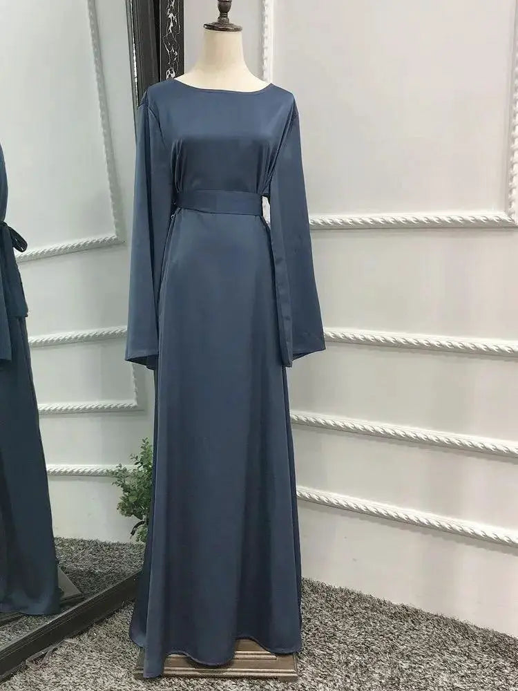 Silky Satin Dubai Abaya Modern Elegance And Comfort Dress