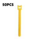10/30/50pcs Multi-Purpose Fastener Cable Straps Tape Cable Ties Reusable Hook Loop Strips Wire Ties Cables Organizer Cord Wraps
