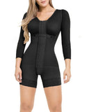 Women's High Compression Shapewear Bodysuit with Long Sleeves