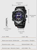 SMAEL Dual Display Sport Watch Waterproof Design for Style