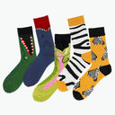 Quirky Happy Cotton Unisex Socks for EU Sizes 36-43