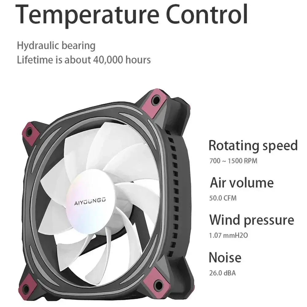 Aigo Z12 RGB PC Cooling Fan for Enhanced Gaming Performance