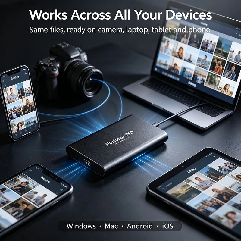 Slim Laptop USB-C SSD Drive