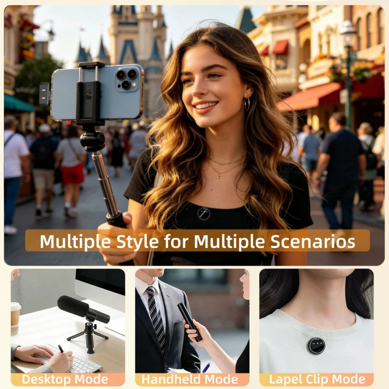 Professional Versatile Wireless Lavalier Microphone