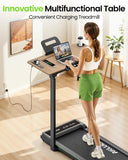 Akluer 3-In-1 Under Desk Treadmill With Adjustable Desk 2.5HP