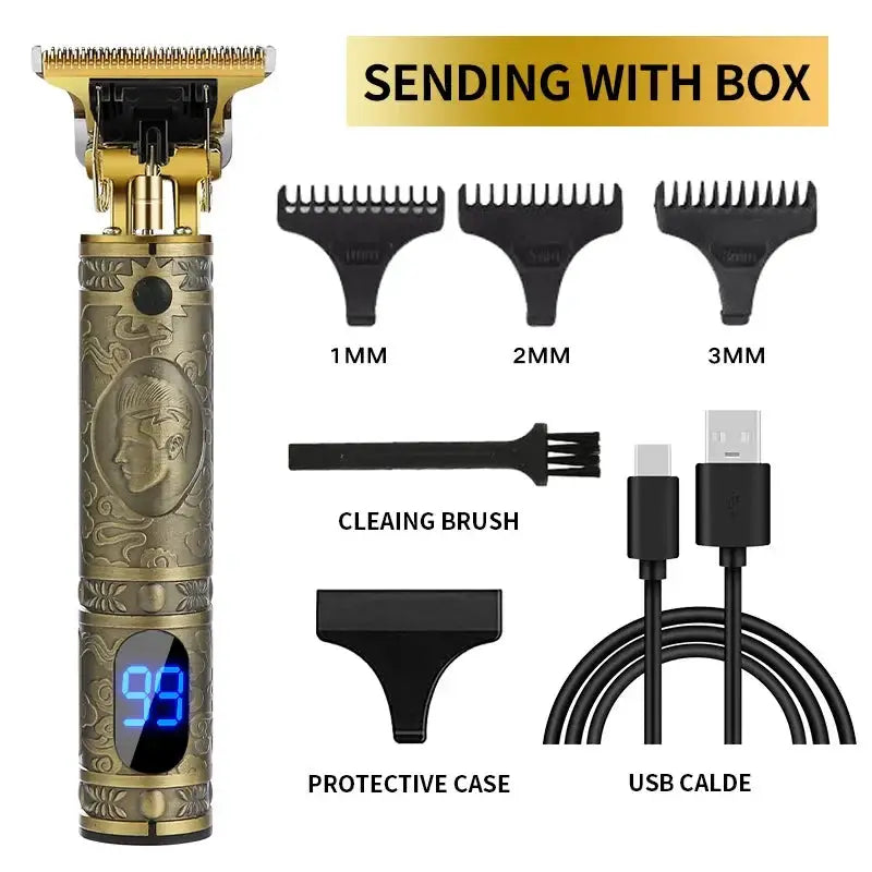 USB Electric Hair Clippers Rechargeable Shaver Trimmer
