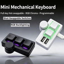 Hot-Swappable RGB Gaming Wired Mini Keyboard USB Portable Multi-Combination/Multi-Media Office/Gaming Custom Shortcut Keyboard