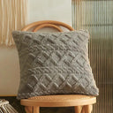 Cozy Vintage Knitted Pillow Cover: Nostalgic Home Decor Piece