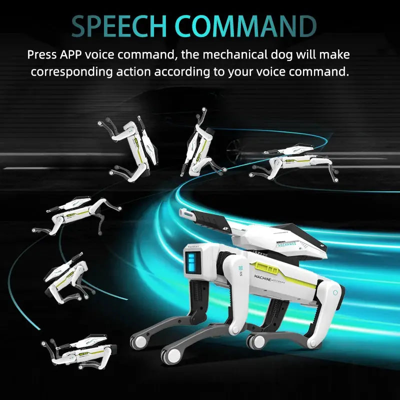 Teeggi Electric RC Robot Dog With Clip STEM Toy For Teens And Adults