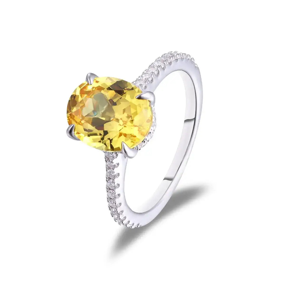 Premium Oval Moissanite Solitaire Ring — product image 5