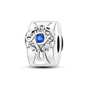 Charm Silver Plated Zircon Beads