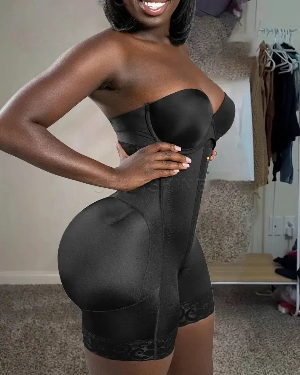 Strapless High Waist Shapewear Shorts BBL Faja Post Surgery