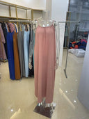 Women Strapless Backless Maxi Dress Sleepwear Loungewear Casual Loose Fit Summer