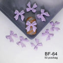 Ribbon Bow Nail Art Kit Elegant Black White Design Set