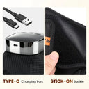 Foot Massager with Heat Vibration Airbag Kneading Wireless Rechargeable Ankle Wrap Support Brace Home Office Gift for Women Men