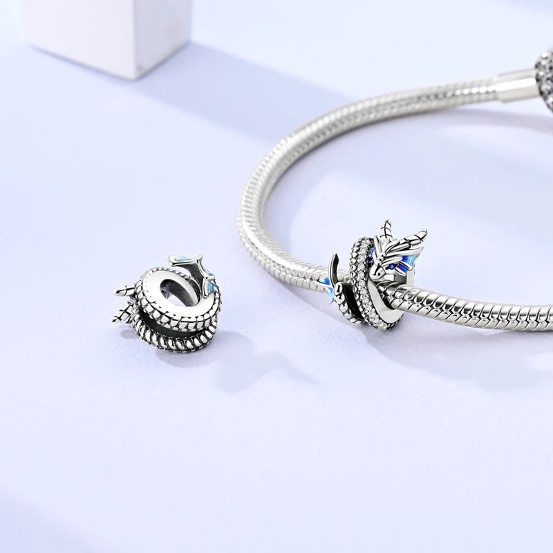 Sterling Silver Fire Dragon T-rex