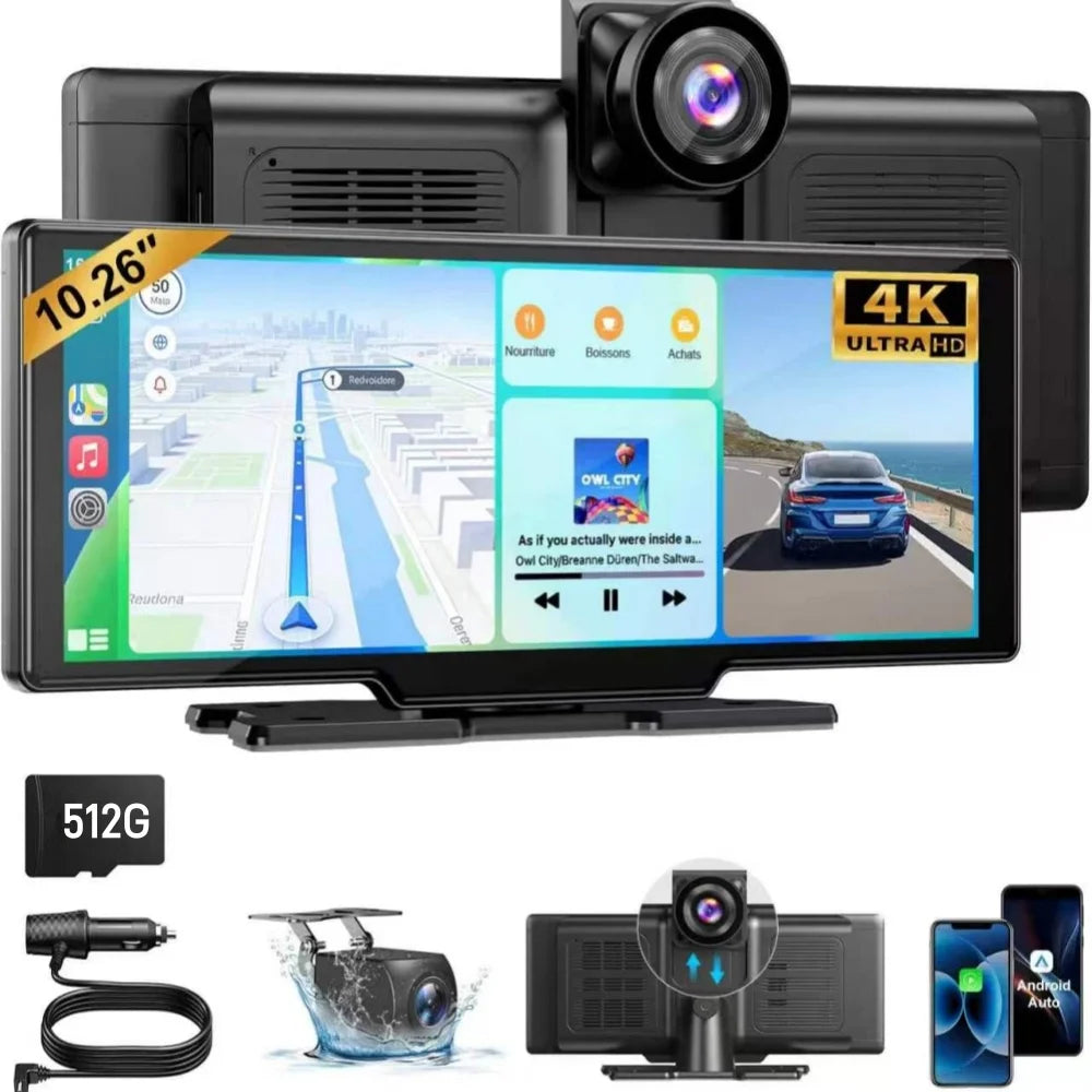 Android Auto & CarPlay Wireless Portable Car Stereo — product view 1