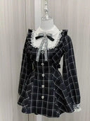 Kawaii Patchwork Dress for Women Chic
