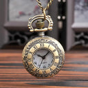 Pocket Clock: Vintage Dual Time Display With An Elegant Roman Chain