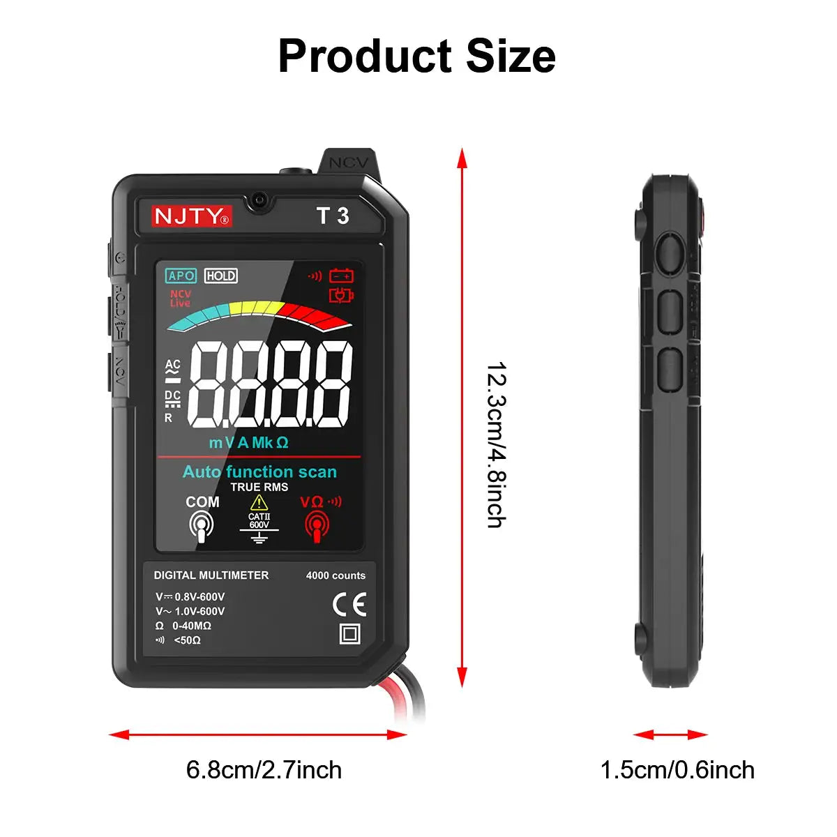 Portable Handheld Digital Multimeter -  product image
