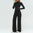 Women Yoga Set Breathable High Waist Leggings 3Pc