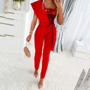 Sequin Patchwork Jumpsuit Sparkling Party Wear for Women