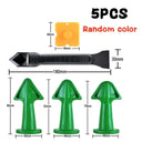 15PCS Caulk Nozzle Applicator Silicone Scraper Tools Kit