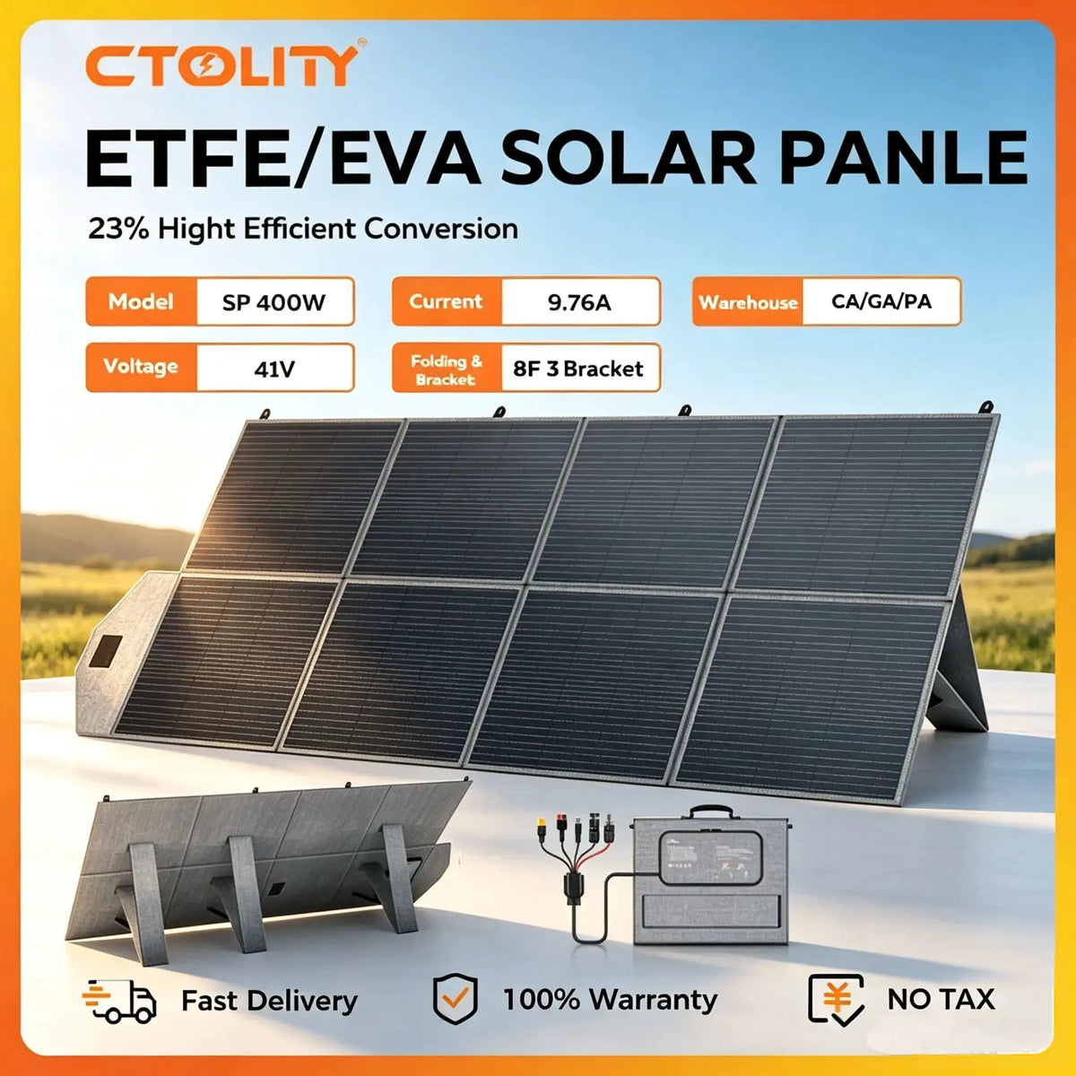 Foldable Solar Panel ETFE Portable — product view 9