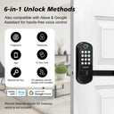 TTLock Smart Fingerprint Door Lock Keyless Entry Electronic Digital Handle Bluetooth APP Passcode RFID Card Gateway Security B04