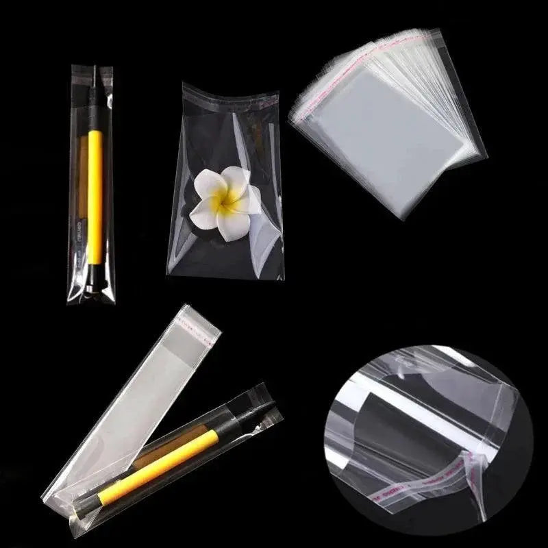 Transparent Self Sealing Plastic Bags for Jewelry and Gifts