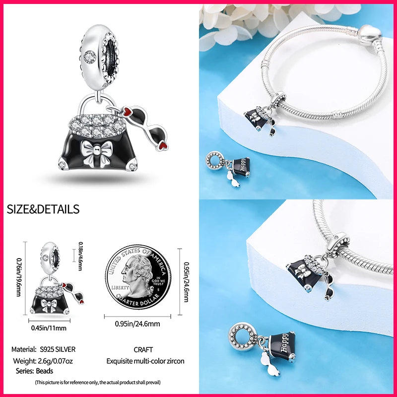 Sterling Silver Heels Lipstick Camera