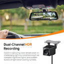 Smart Rearview Dash Cam for Drivers