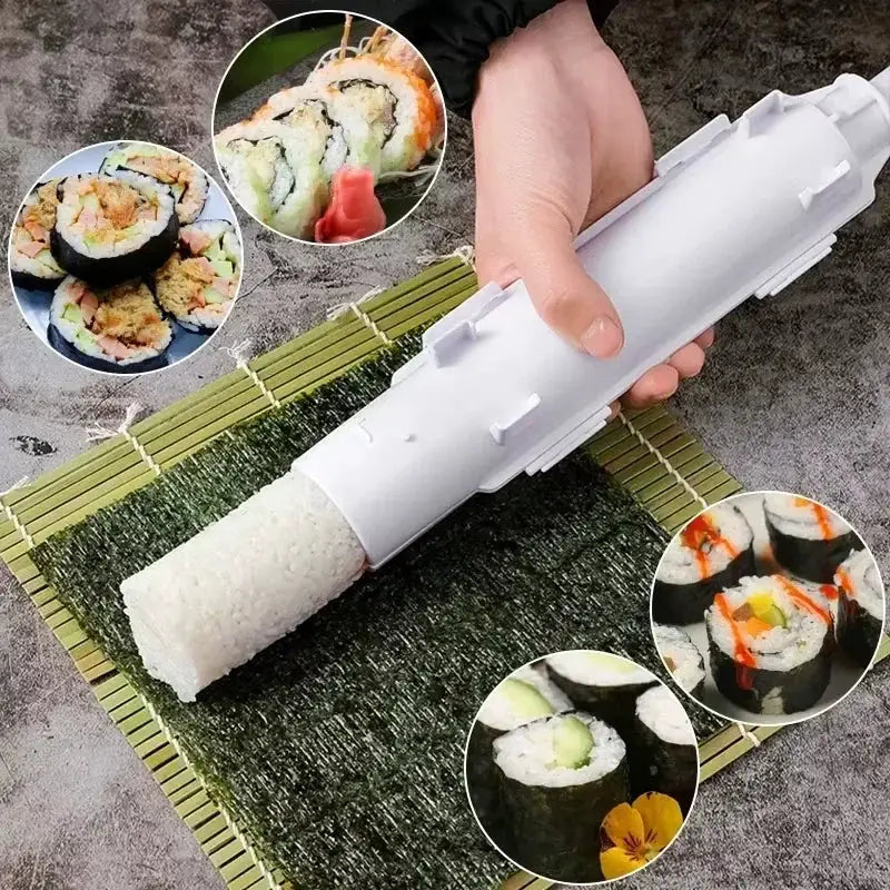 Sushi Maker Bazooka Roller Rice Mold Tool Kitchen Gadget