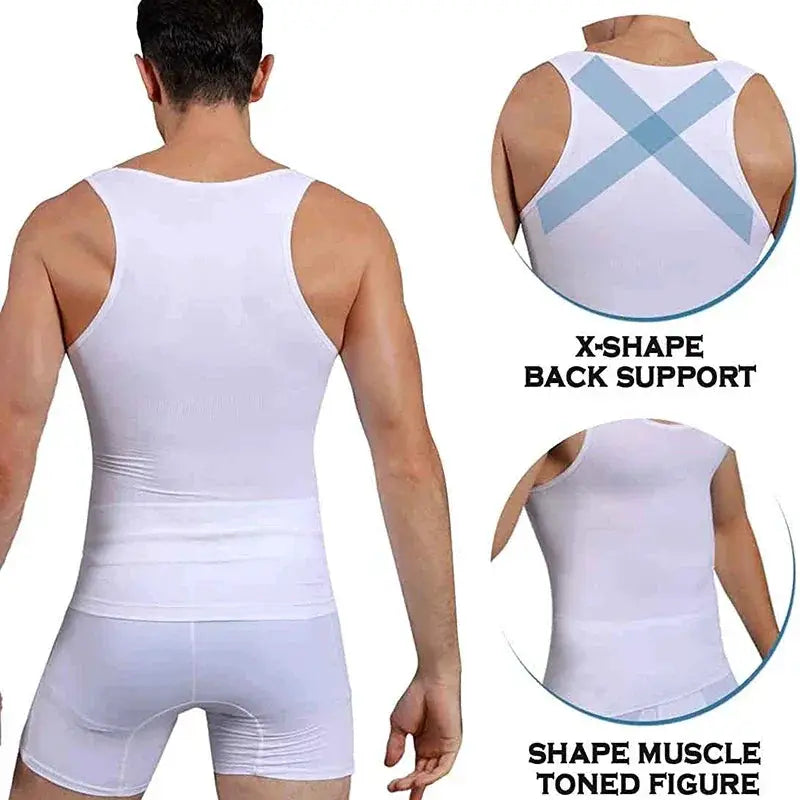 Men Slimming Compression Tank Top For Workout Support