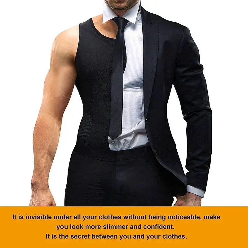 Men Slimming Compression Tank Top For Workout Support