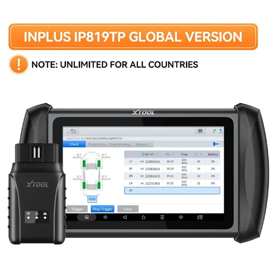 XTOOL TPMS Diagnostics Tools Automotive Scanner with Tire Pressure — product view 7