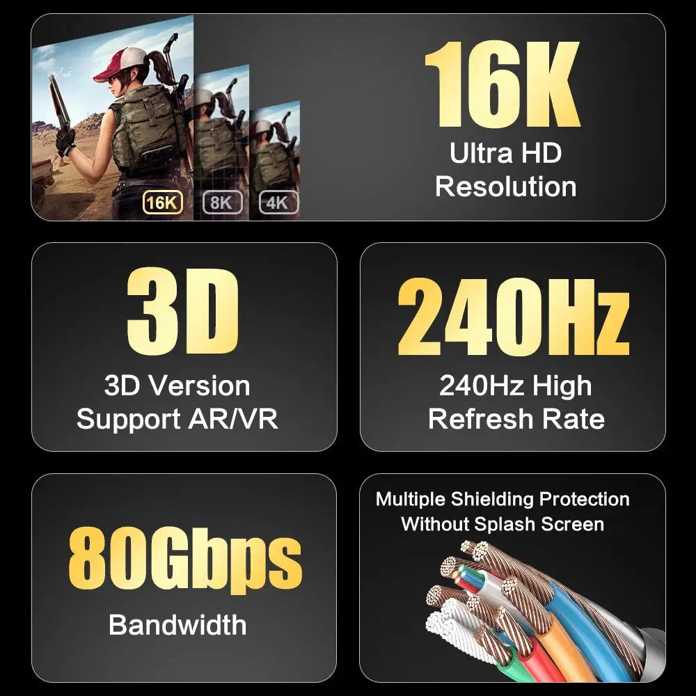 Moshou DP Cable - Gaming — product view 2