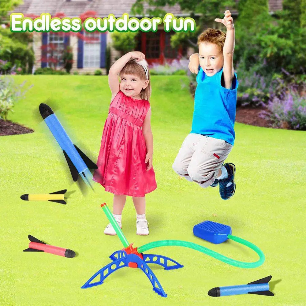 Ultimate Kid Friendly Outdoor Rocket Launcher Set Soars 120ft