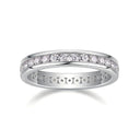 Single Row Moissanite Eternity Ring