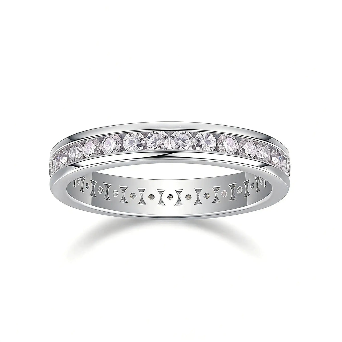Single Row Moissanite Eternity Ring — product image 6