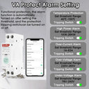 EARU Tuya WiFi Smart Circuit Breaker MCB 63A Timer Power Energy kWh Voltage Current Meter Protector Voice Remote Control Switch