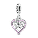 Sterling Silver Charm Beads Rose