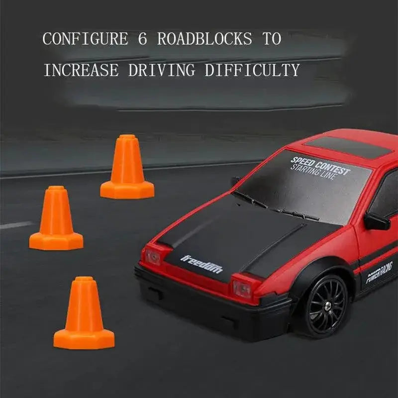 High Speed 4WD Drift RC Car AE86 GTR Racing Toy For Kids