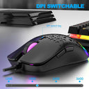 Raiku G701 RGB Gaming Mouse 3600Dpi 6 Buttons
