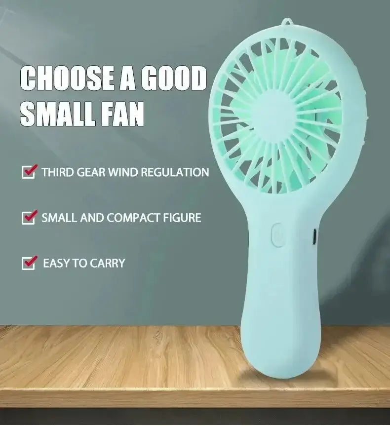Creative Mini Handheld USB Charging Fan 3 Speed Portable - OurLum.com