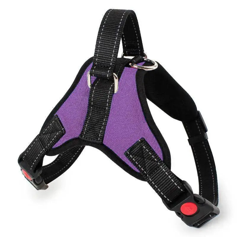 Nylon Dog Harness Heavy Duty Padded Adjustable for Huskies