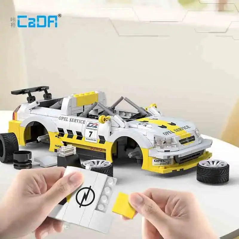 Opel Astra V8 Coupe Racing Car Building Blocks Set